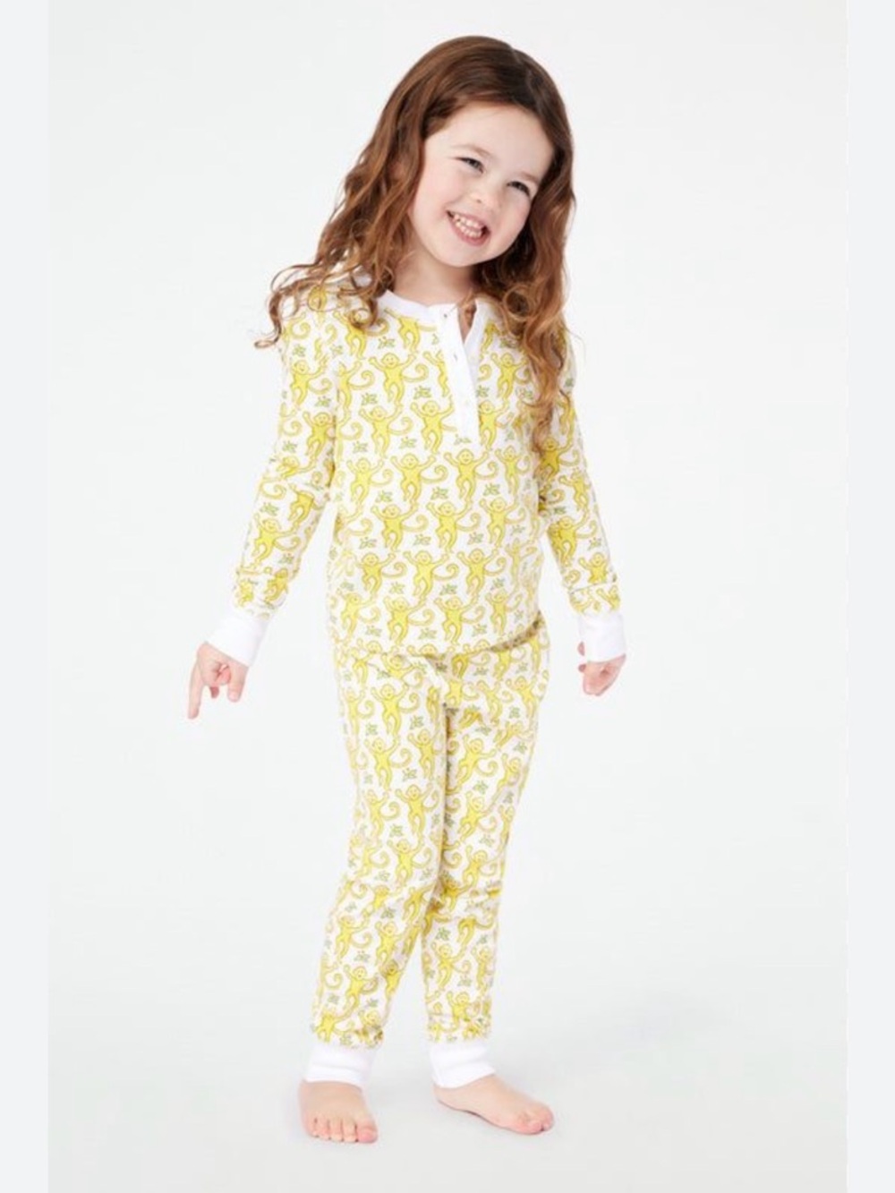 Roller Rabbit Yellow Monkey PJs size 10